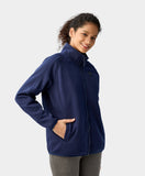 Women's Heated Fleece Jacket - Blue