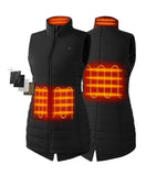 4 Heating Zones: Left & Right Hand Pockets, Mid-Back, Collar