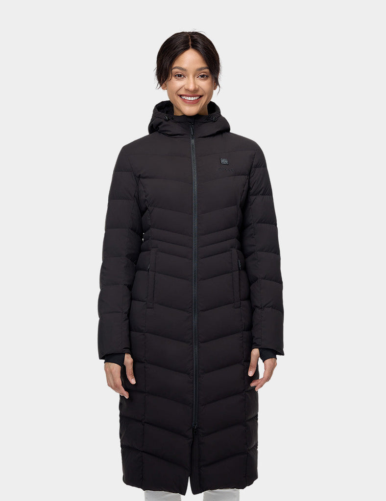 Women's Heated Down Parka Jacket with Battery Pack | ORORO – ORORO ...