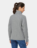 Women's Heated Full-Zip Fleece Jacket - Grey