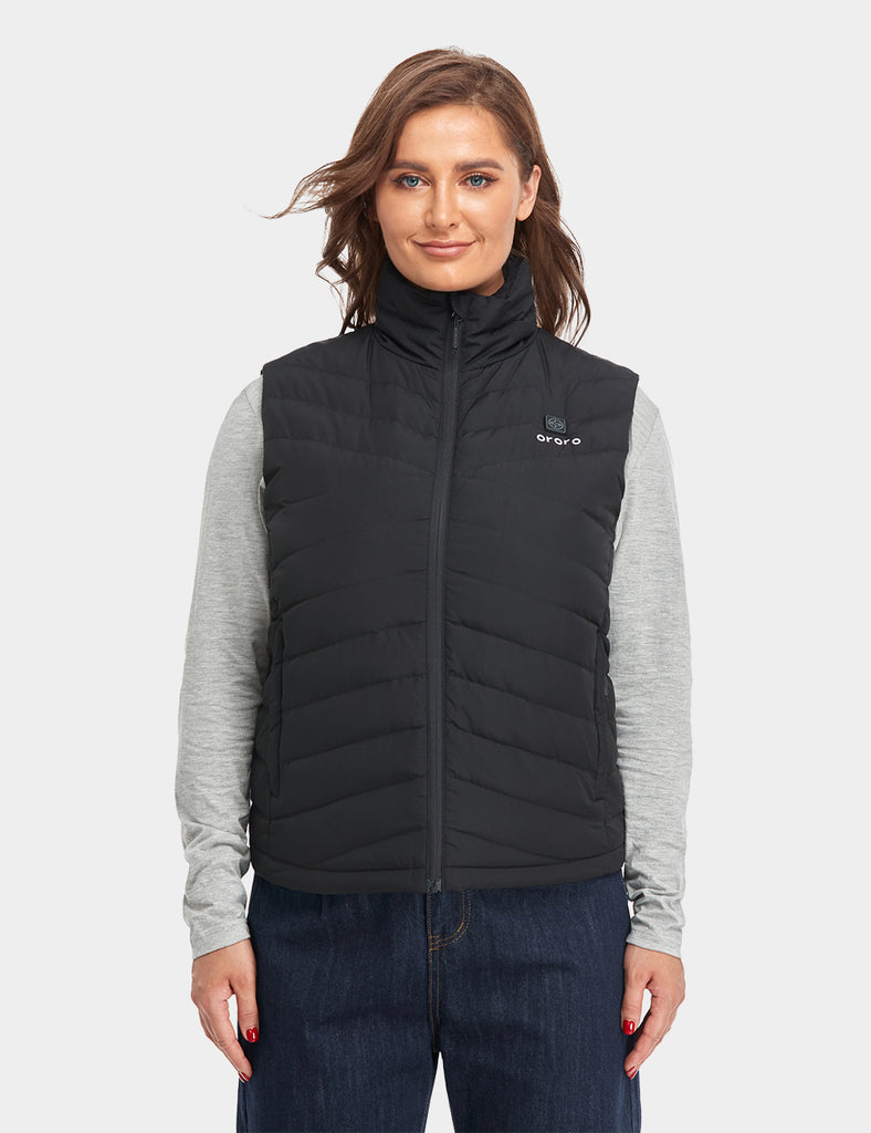 Women's Heated Vest with 90% Down | Up to 10 Hrs of Heat | ORORO ...