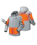Men's Dual Control Heated Jacket with 5 Heating Zones (Pocket Heating)