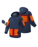 Men's Dual Control Heated Jacket with 5 Heating Zones (Pocket Heating)