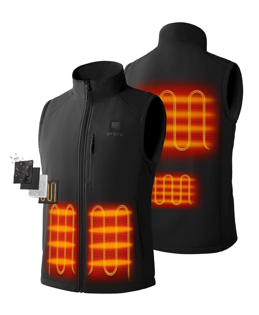 Men's Heated Softshell Vest | ORORO – ORORO United Kingdom