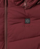 Women's Heated Puffer Parka Jacket - Black / White / Grey / Red
