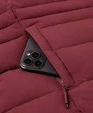 Women's Heated Puffer Parka Jacket - Black / White / Grey / Red