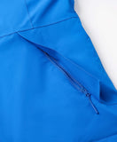 Women's Waterproof Heated Ski Jacket - Black / Blue