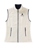 Women's Heated Recycled Fleece Vest - White